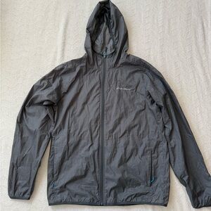 Eddie Bauer Unisex Charcoal Windbreaker
